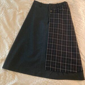 Ader Error deconstructed midi skirt